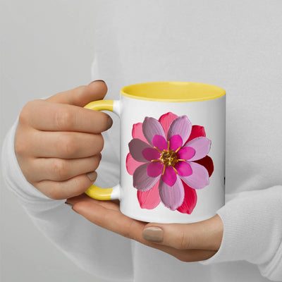Flower Mug With Color Inside